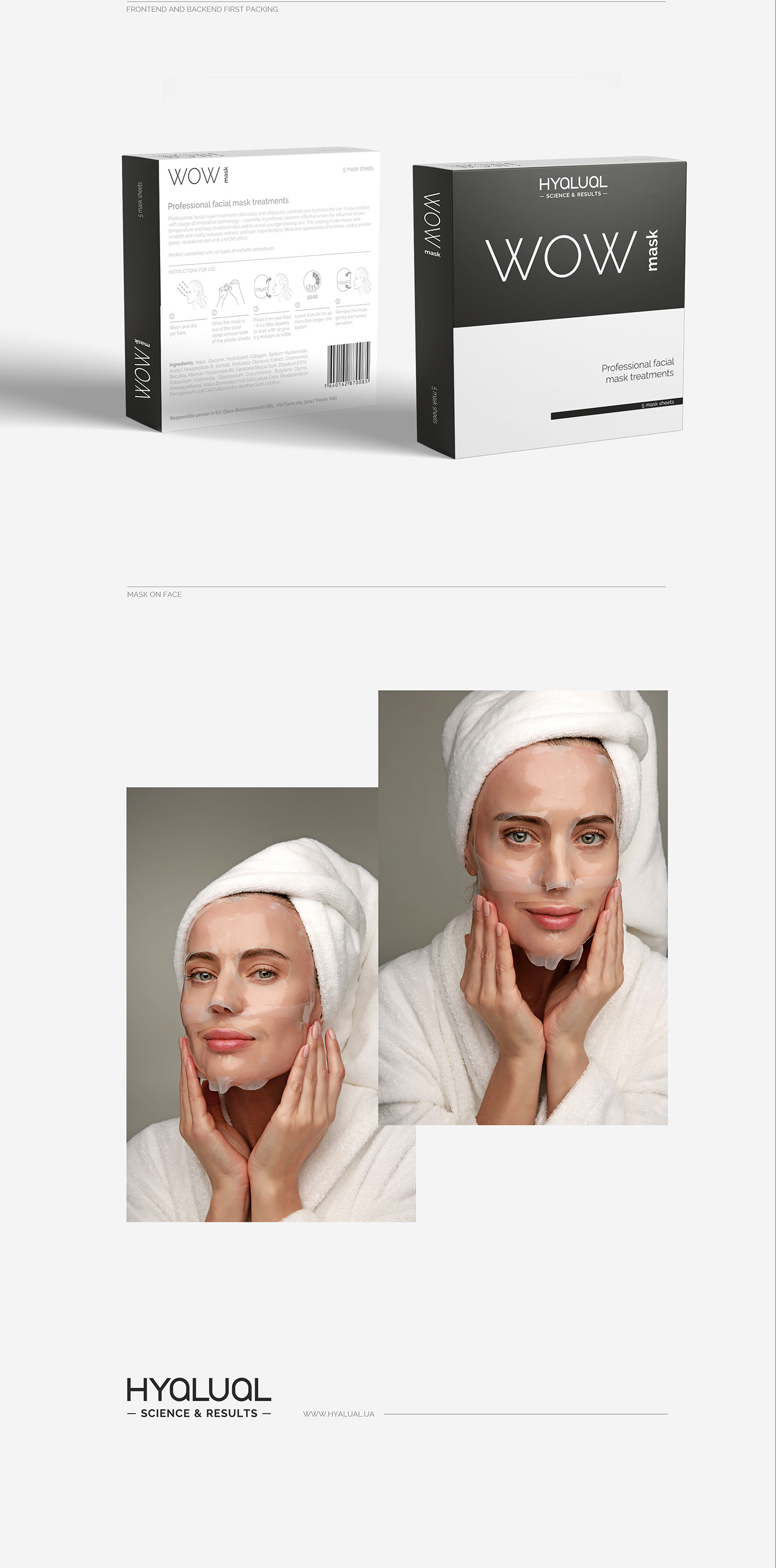 box brand identity branding  clean Cosmetic Health identity Pack Packaging product