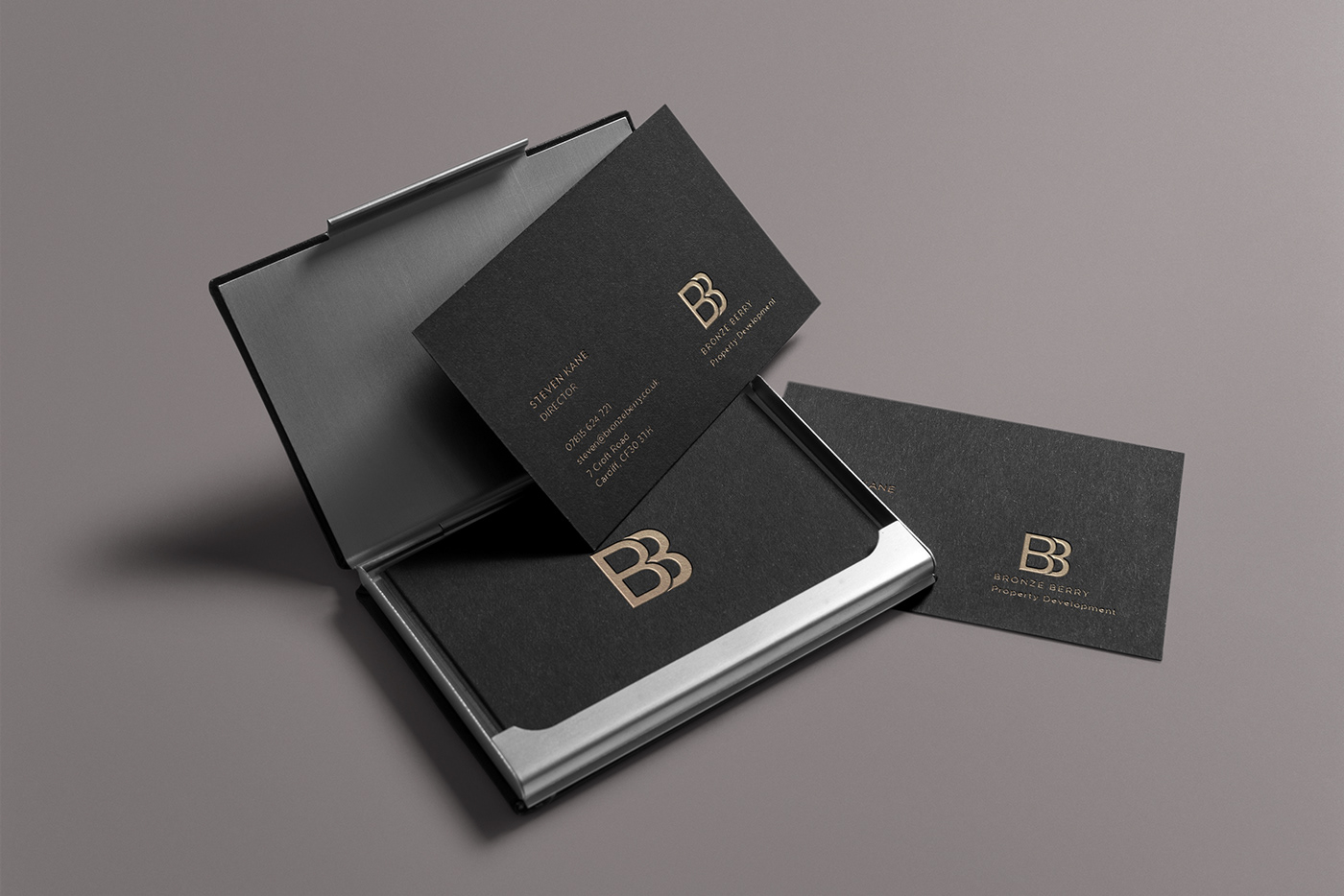 branding  Collateral foiling G.F Smith arjo wiggins print HP Indigo Business Cards