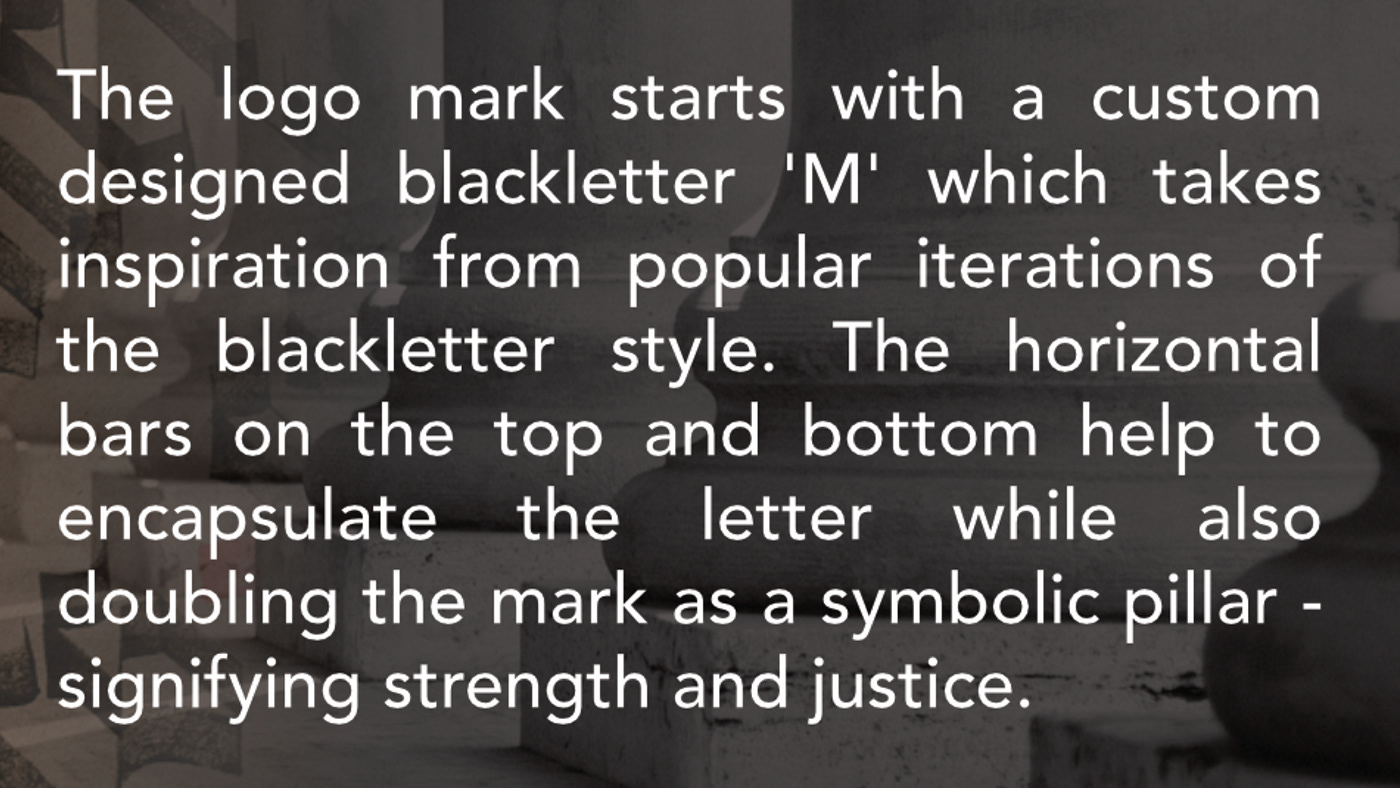 logo brand Blackletter legal