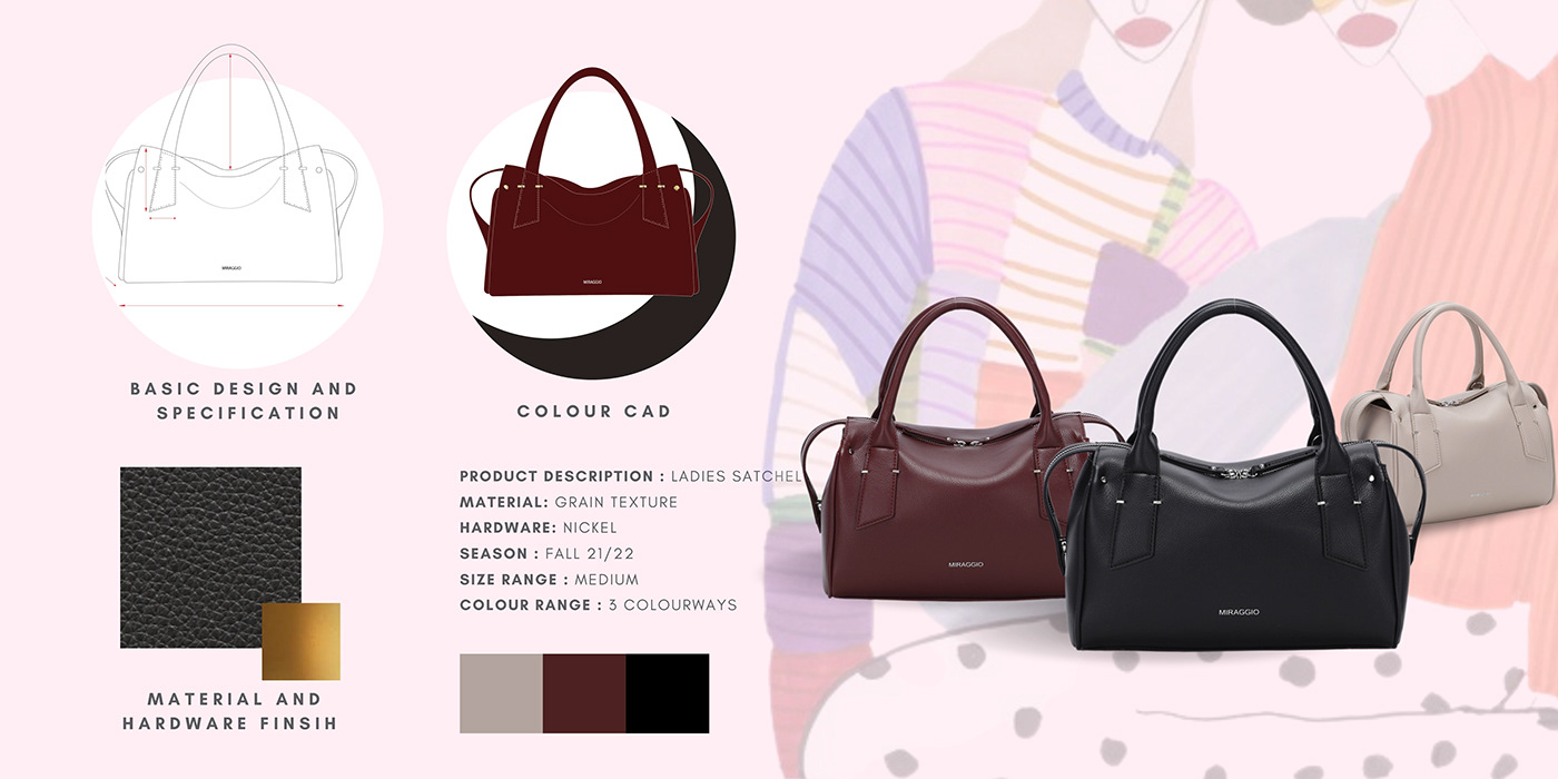 accessory design Handbag Design PU bags