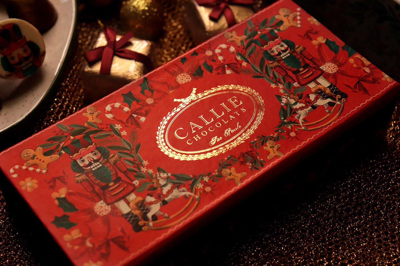design Packaging chocolate Christmas natal package graphic design  ILLUSTRATION  Digital Art  packaging design