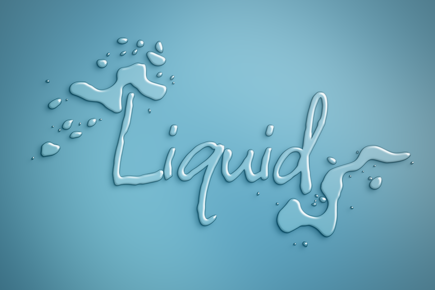 water Liquid lettering text effect aqua type typography   h2o drop