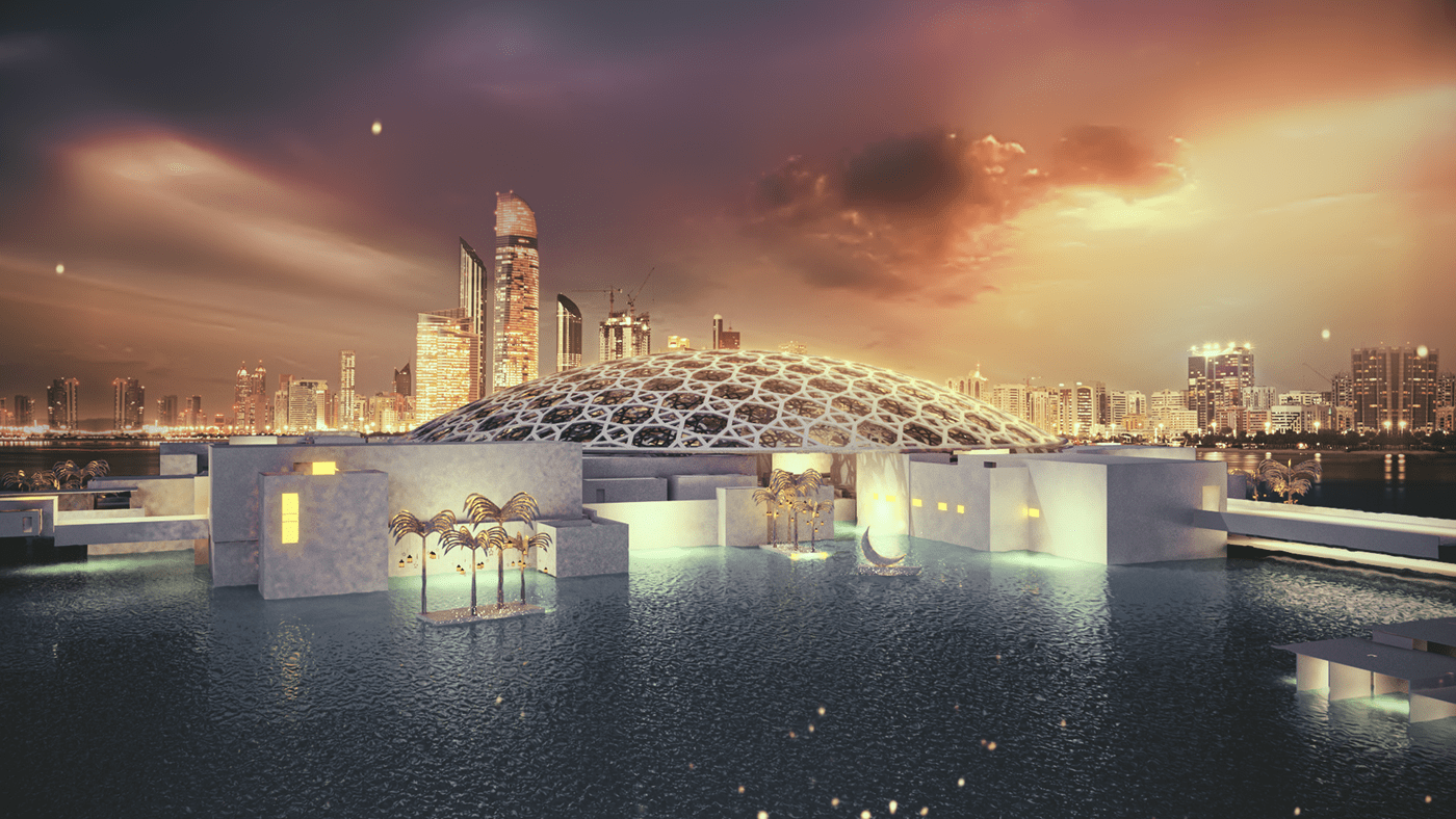 3D motion graphics  ramadan visualization رمضان
