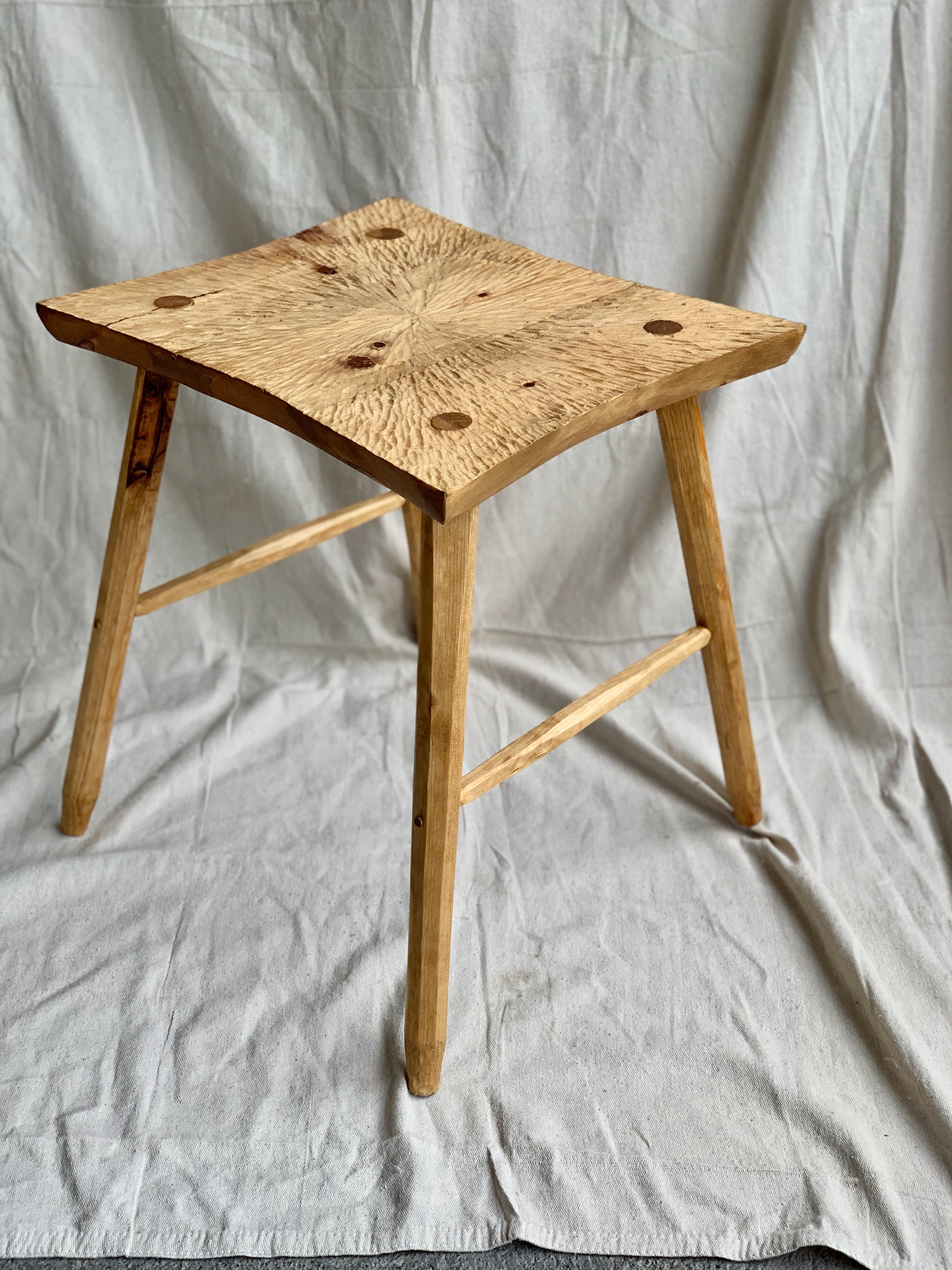 furniture furniture design  stool Wabi Sabi woodworking