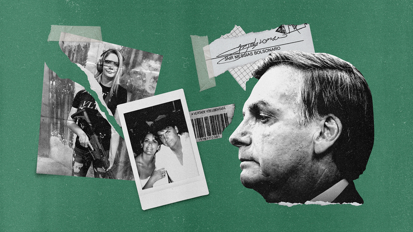 Brasil colagem collage Jair Bolsonaro podcast uol