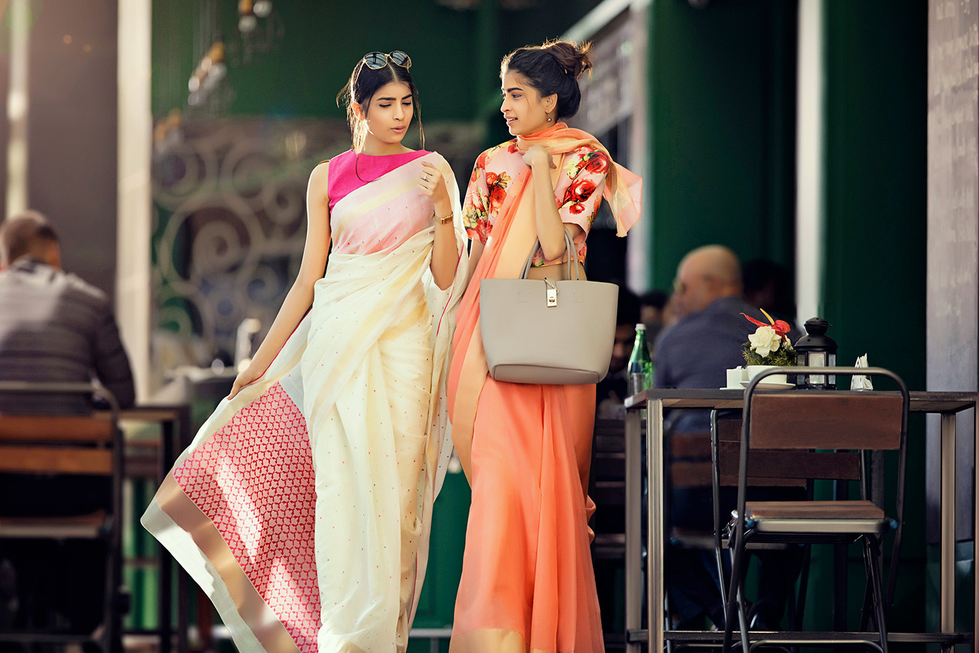 saree campaign Sari India print ad drapes indian SILK Silk sarees