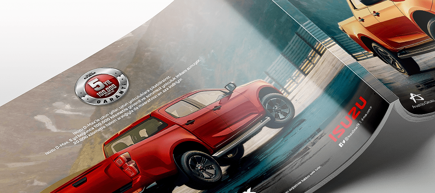 Adobe Portfolio Advertising  automotive   branding  car catalog isuzu print Truck visual identity