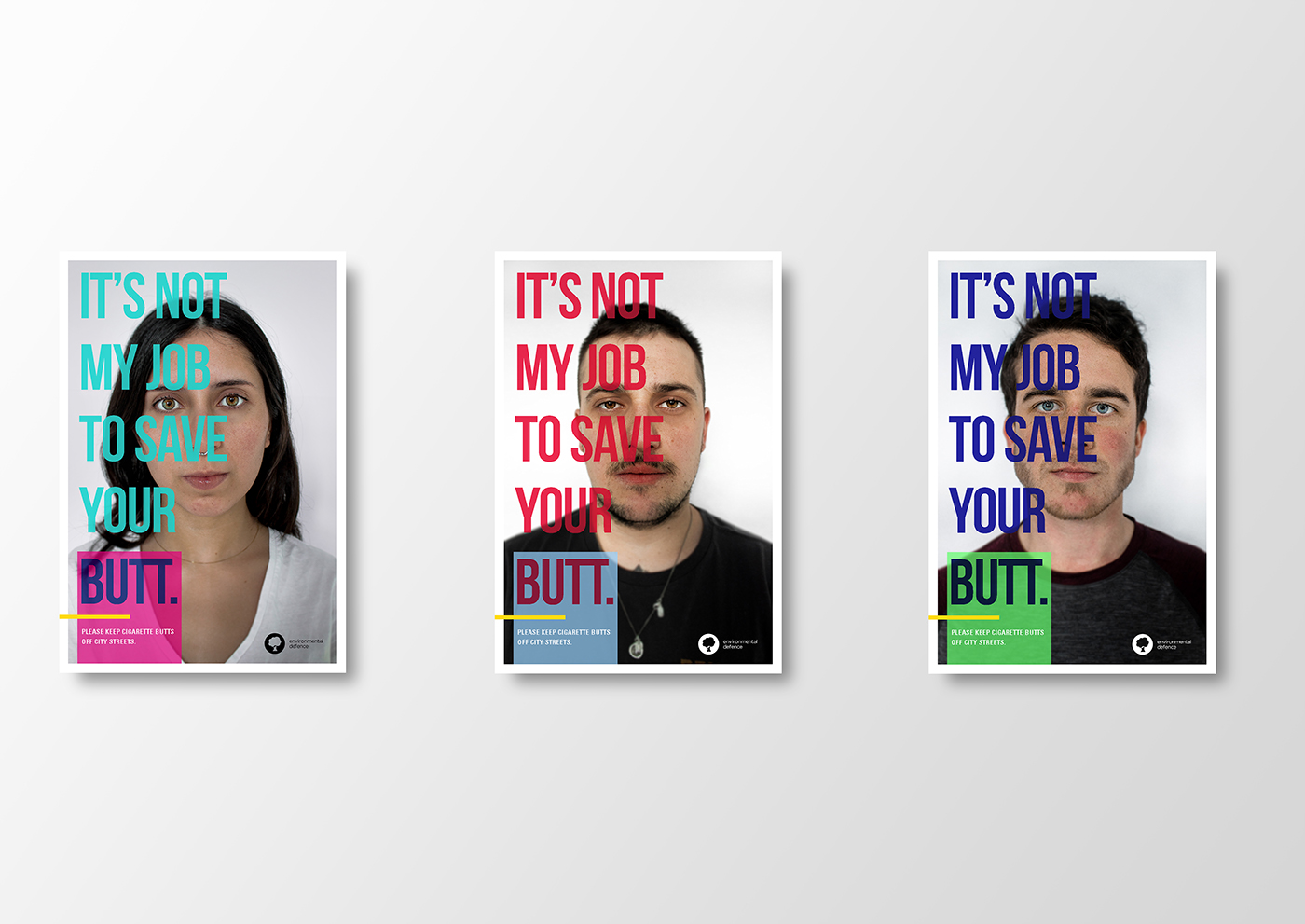 campaign Poster Design Cigarette Butts Advertising  graphic design  ads poster cigaret guerilla campaign