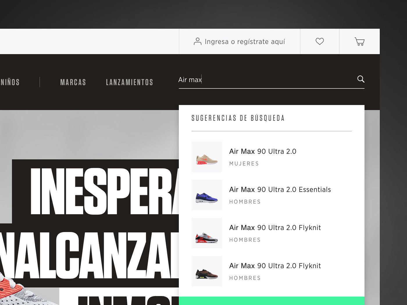 innvictus Urban UI ux frontend HTML desktop mobile sneakers Webdesign
