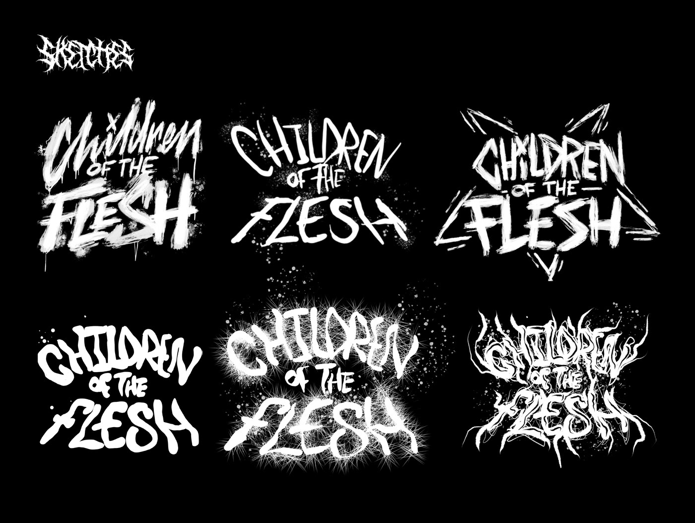 Thrash Metal Metalcore lettering Music Branding band logo typography   logo music logo Logotype hand drawn type