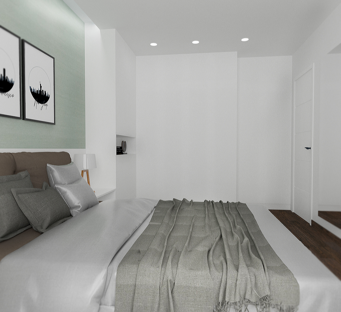 four room apartaments Interior design minimalizm