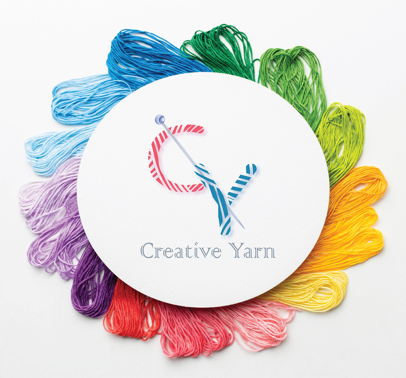 Yarn business "Creative Yarn"  logo branding