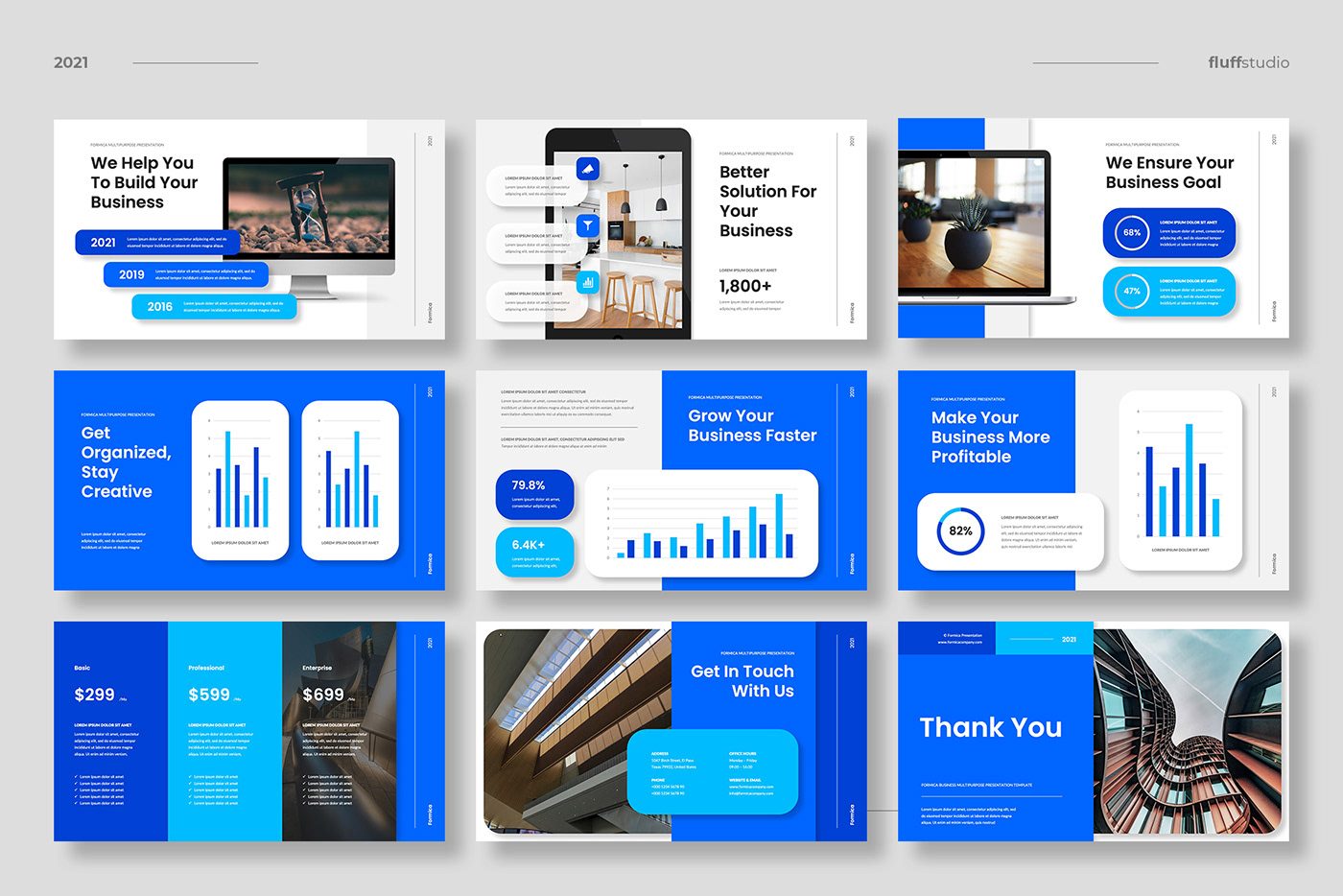 business corporate Google Slides Keynote Layout modern Multipurpose Powerpoint presentation template