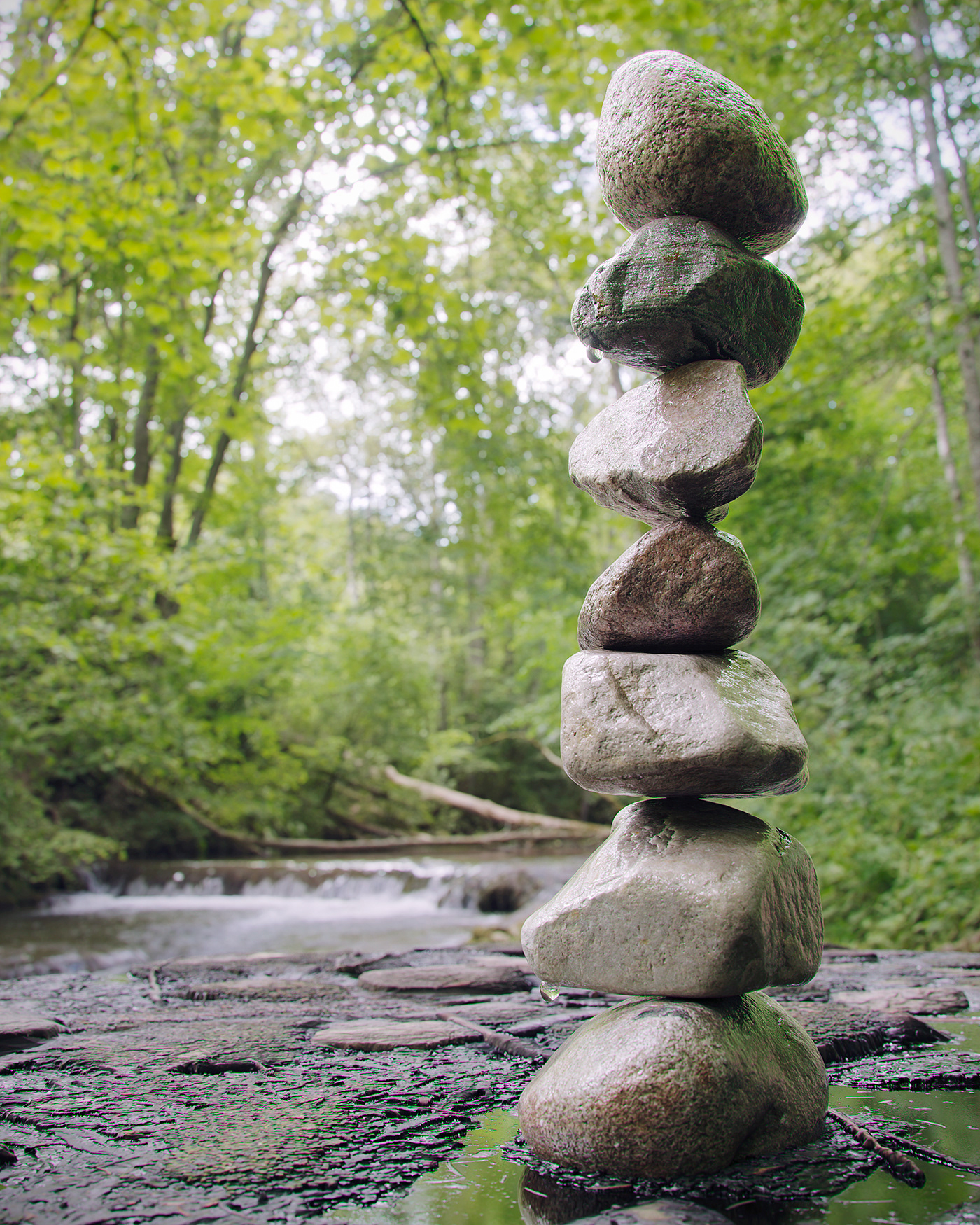 3dmax 3dsmax CGI CoronaRender  Nature photoshop Render stones vray zen stones