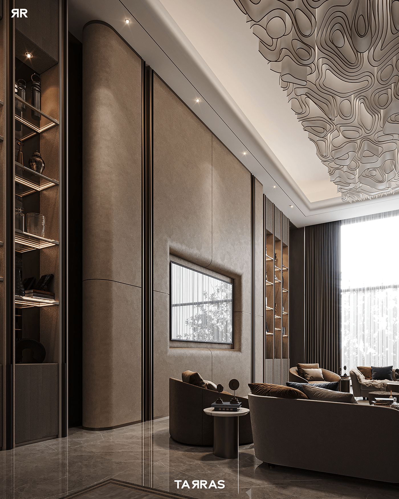 interior design  visualization architecture archviz CGI Render corona luxury elegant reception