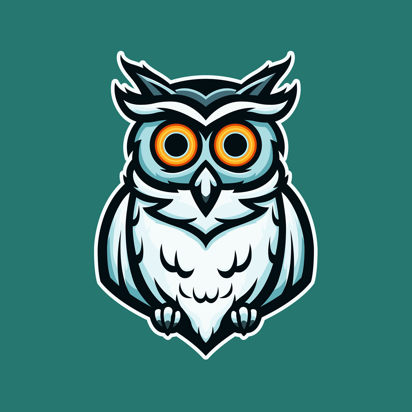 owl logo Mascot branding  animal ILLUSTRATION 