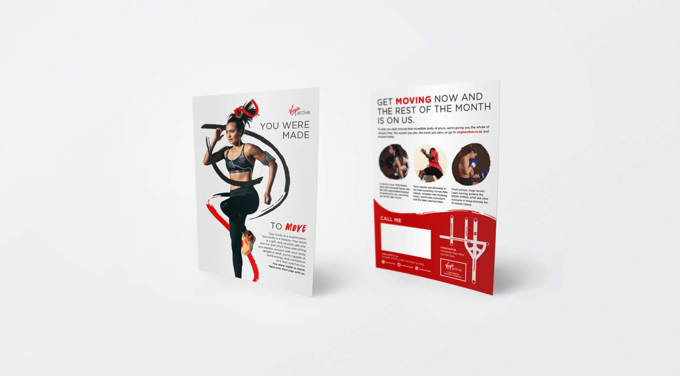 Identity Design campaign virgin active branding  graphic design  Creative Direction  brushwork movement gym markmaking