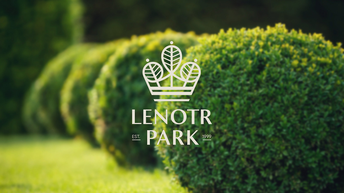 brand branding  crown design elegant identity king Landscape logo Park