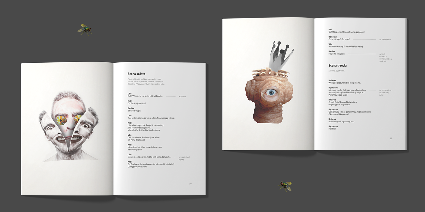 surrealism drama book collage grotesque editorialdesign Bookdesign ILLUSTRATION 