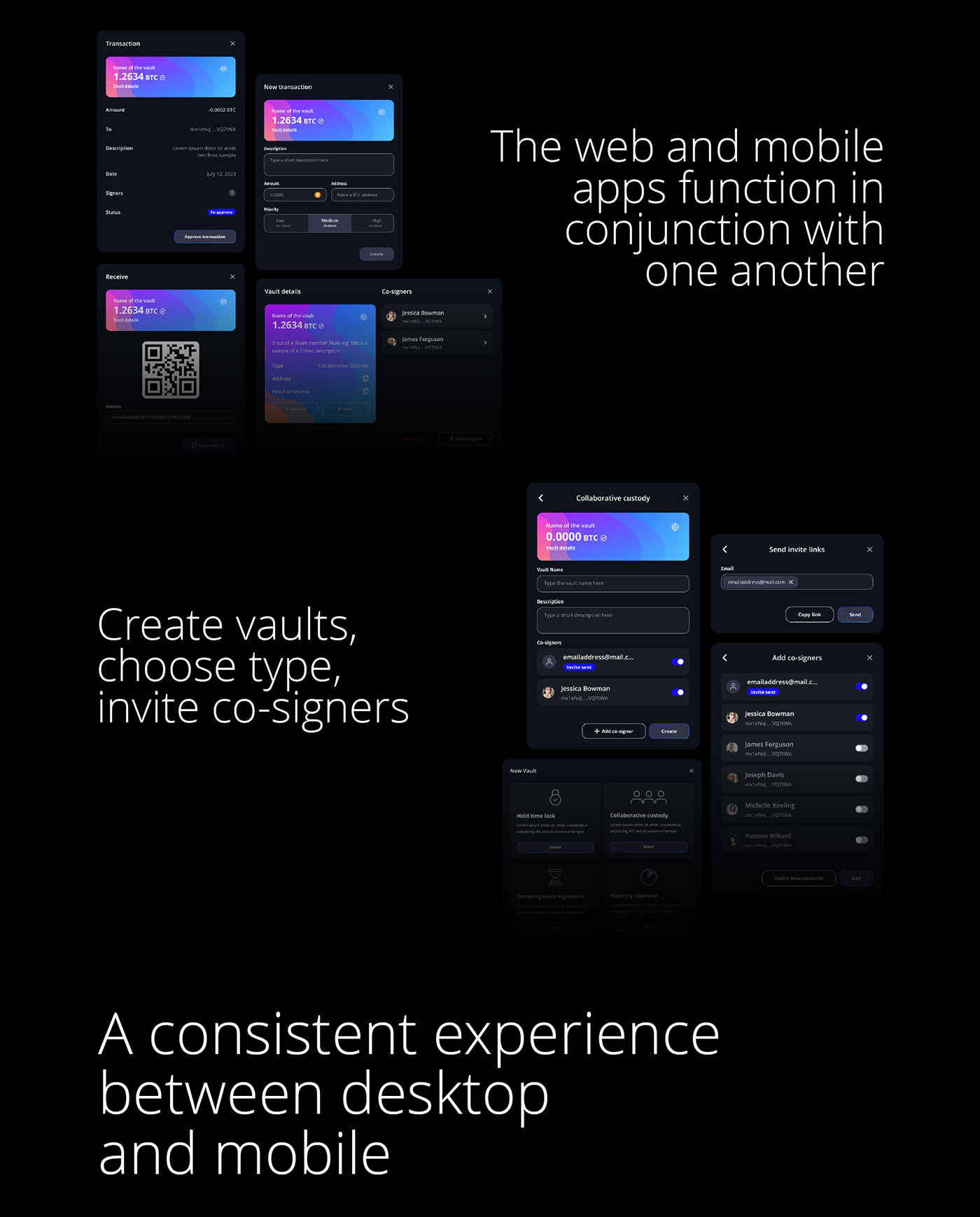 UI/UX ui design user interface Mobile app Web Design  bitcoin web3 blockchain prototype app design
