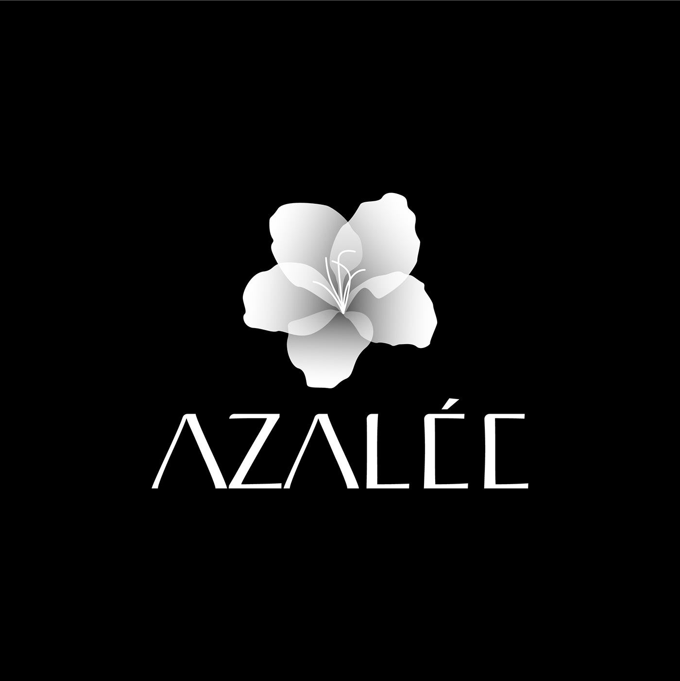 aesthetics azalee beauty elegant flower logo medic medical minimal skincare