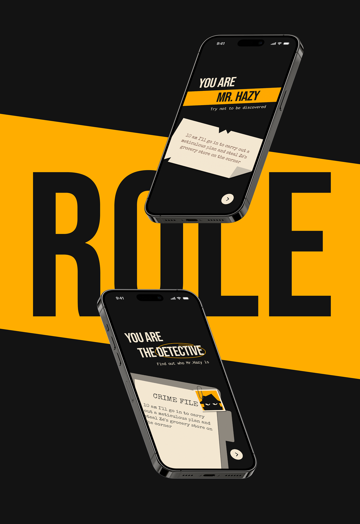 mobile app ios swiftui detective mystery Detetive game jogo misterio