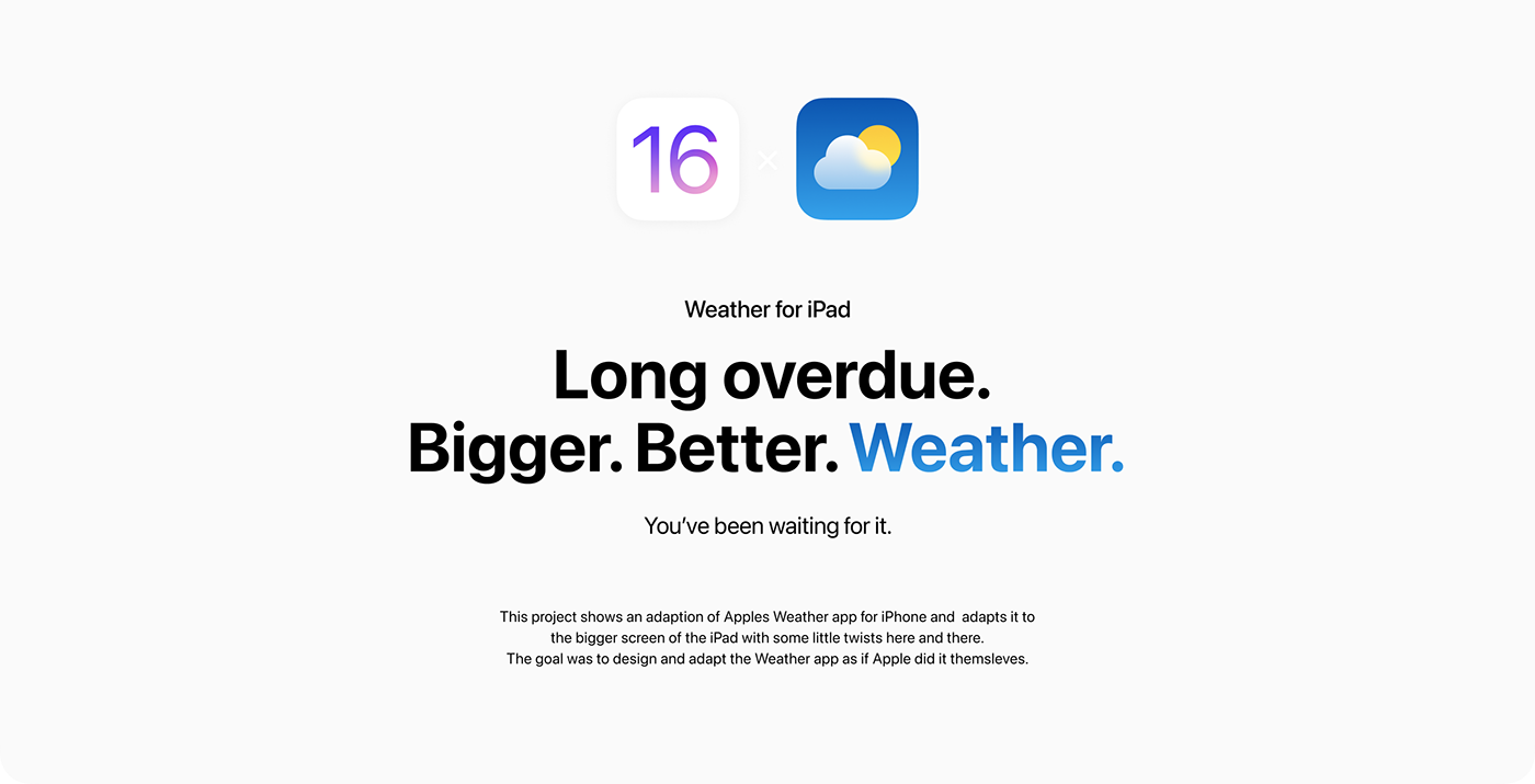 apple iPad ipad pro weather