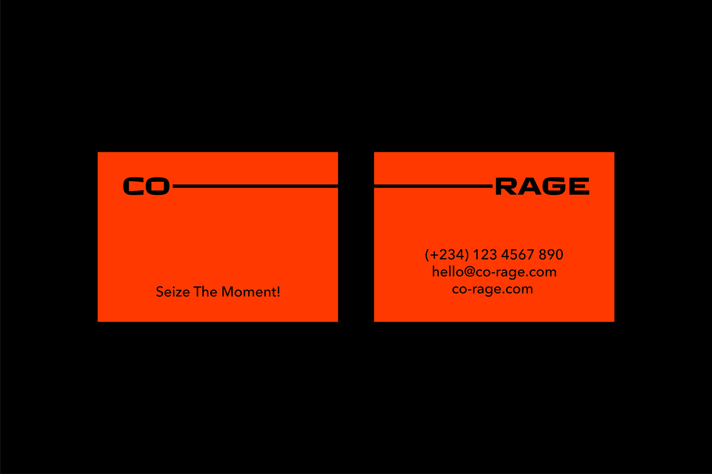brand identity branding  co-rage Fashion  Identity Design Logo Design orange Retail street fashion streetwear
