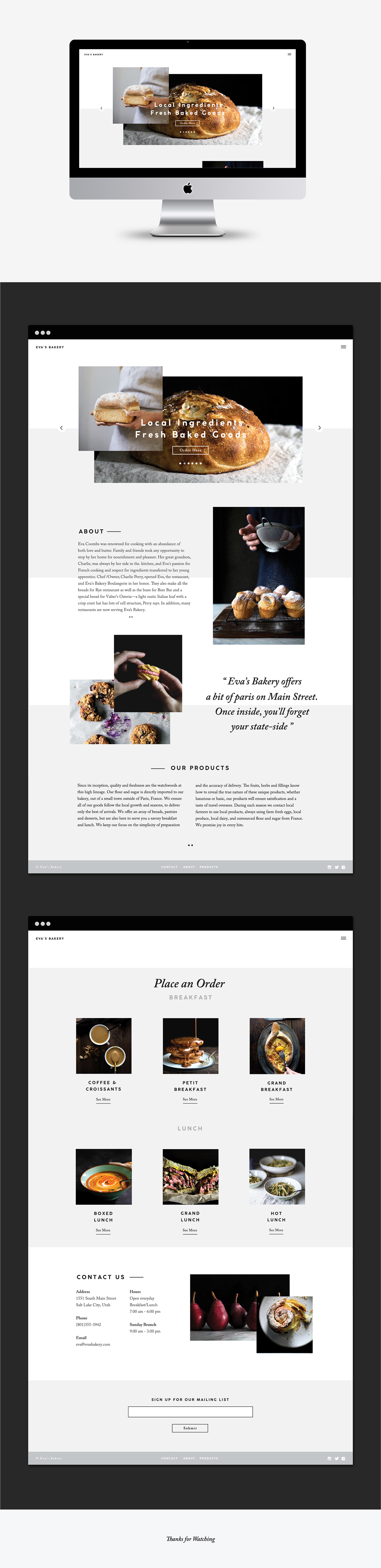 bakery Salt Lake City Photography  Kinfolk clean modern Website update utah Rebrand