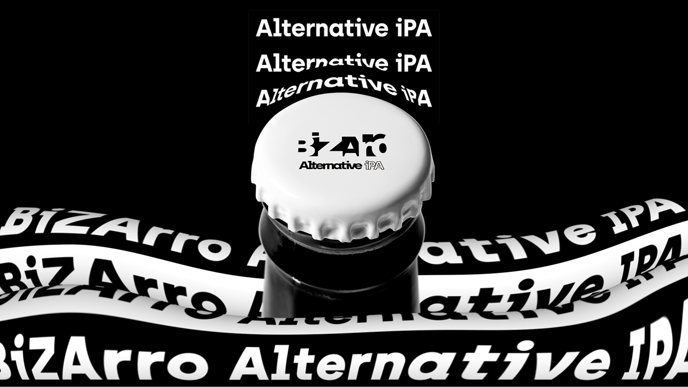 Packaging beer motiongraphics typography   branding  dark IPA kinetictypo darklabel kinetictype
