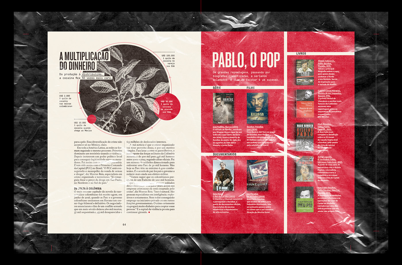 escobar pablo revista magazine editorial Drugs Ilustração infographic mag