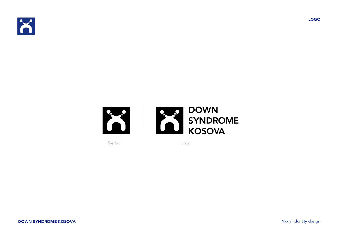graphic design  branding  rebranding visual identity logo downsyndrome kosova