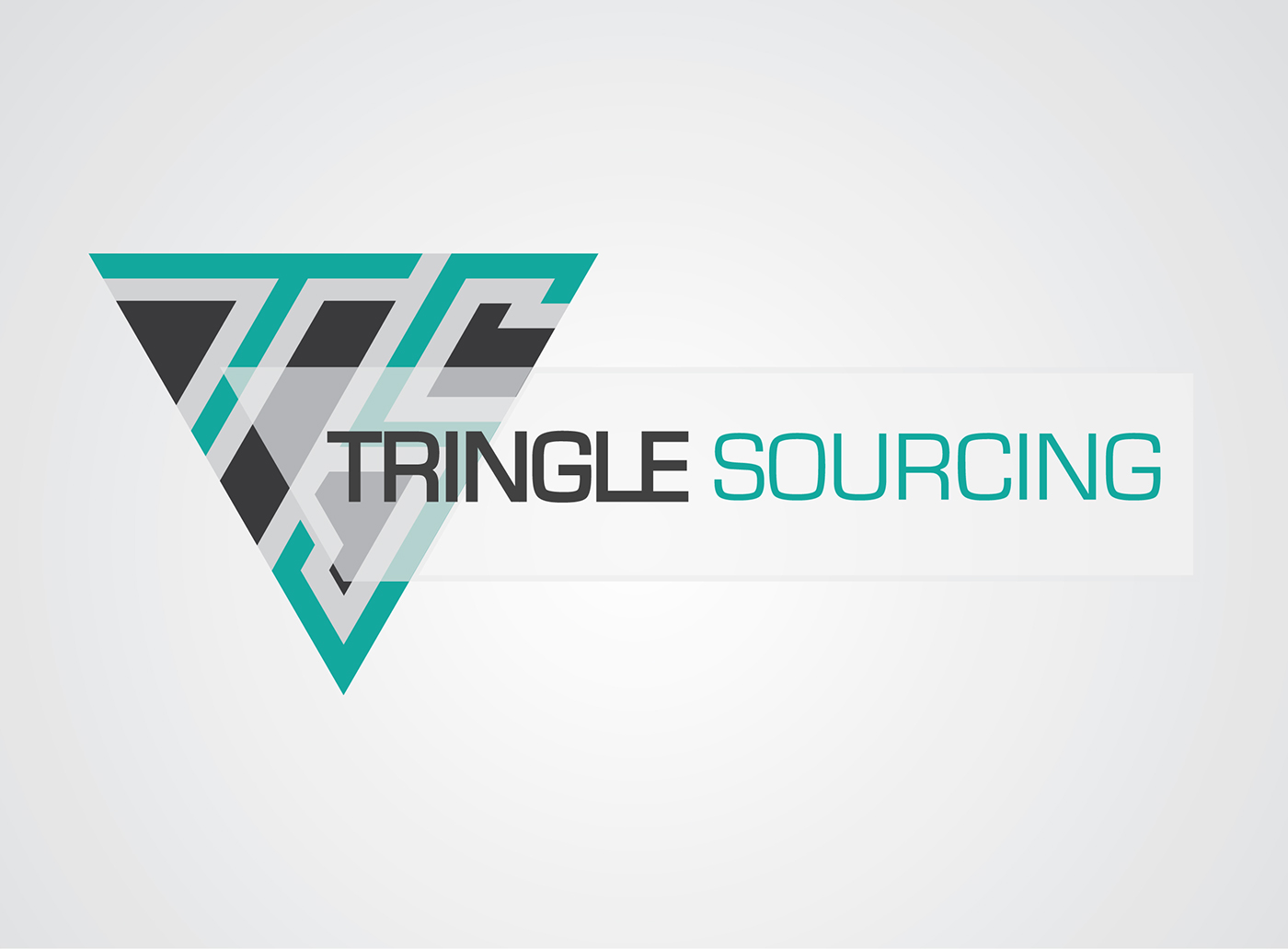 logo triangle triangle sourcing blue red green creative logo branding 