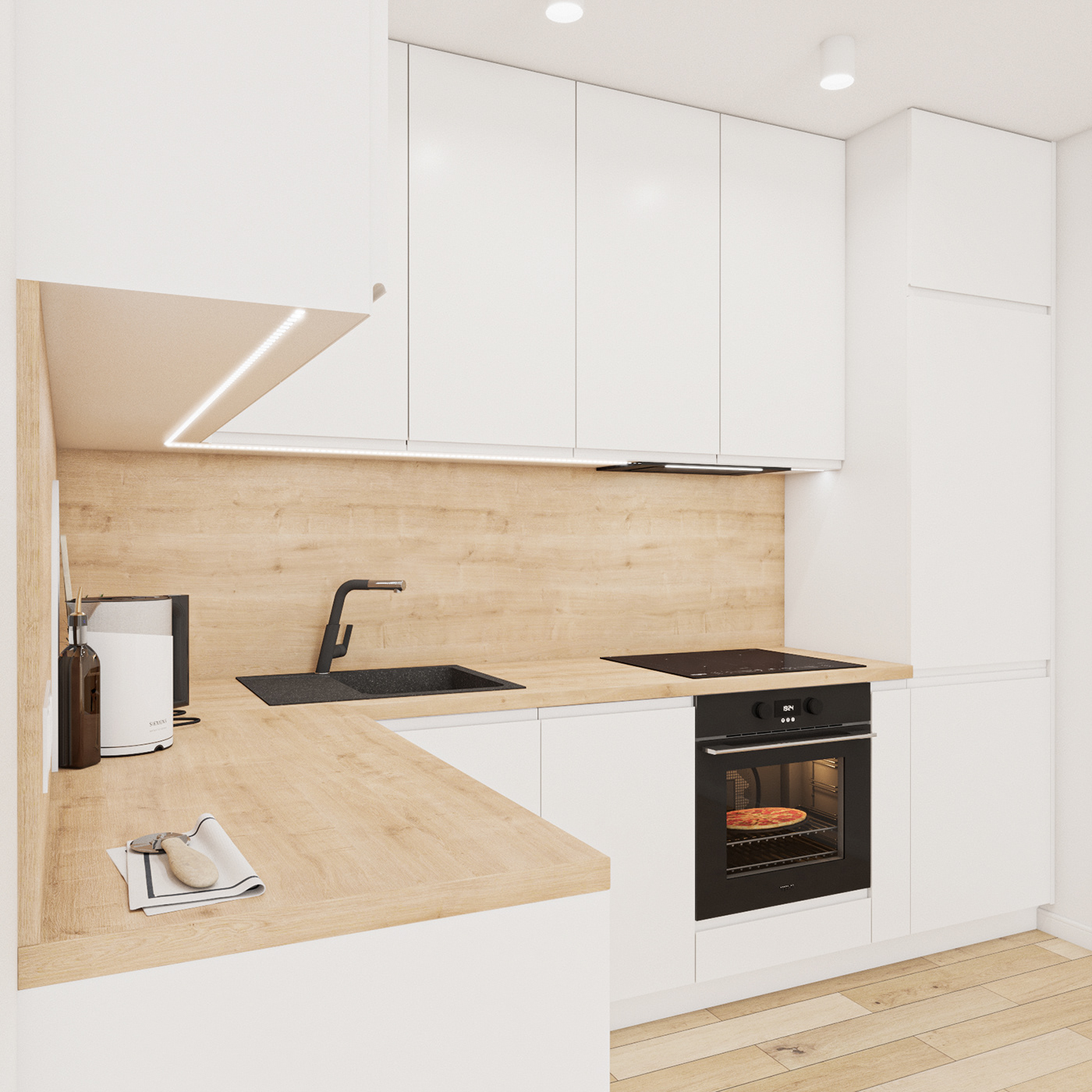 kitchen interior design  Render visualization archviz