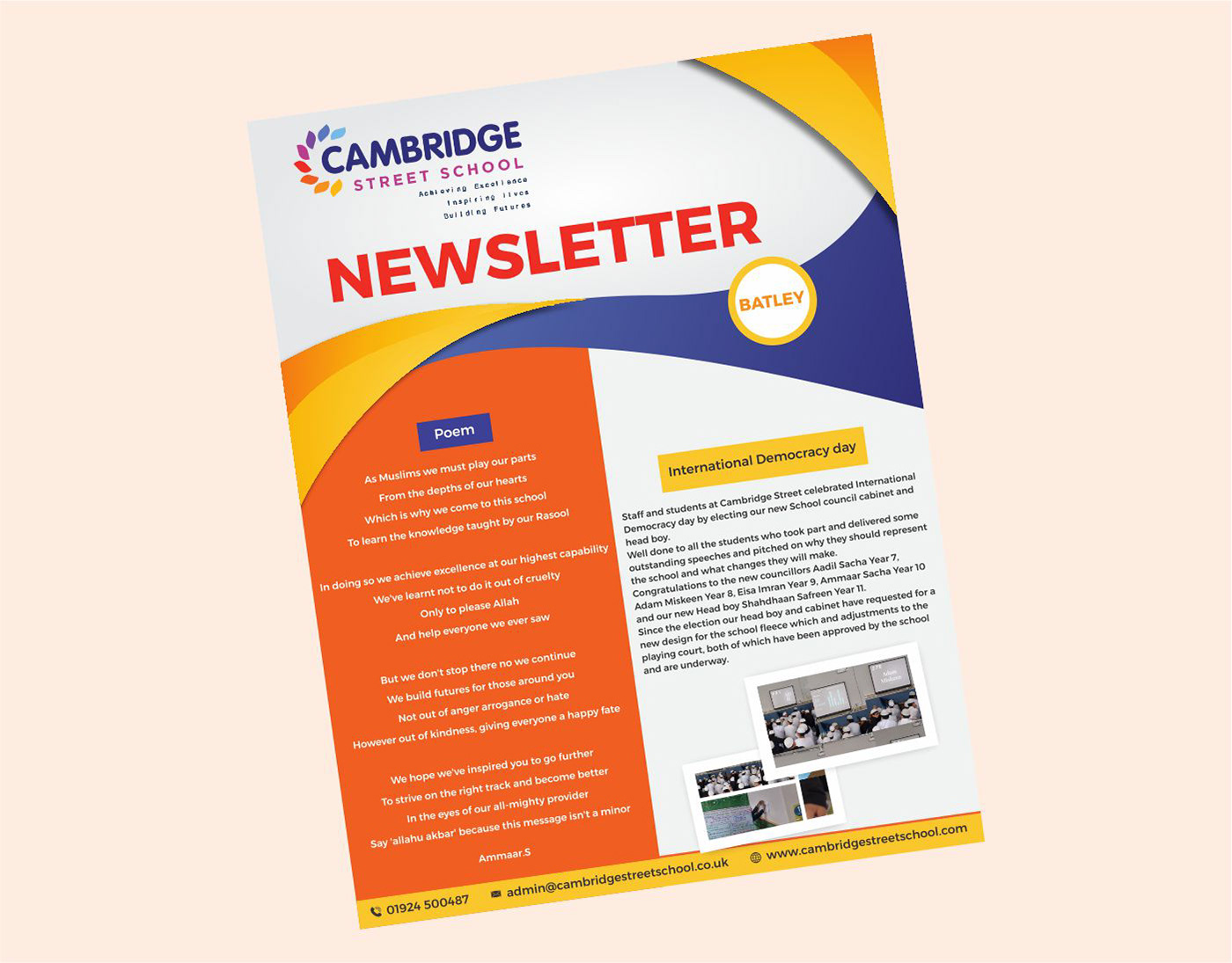 Advertising  campaign email marketing newsletter