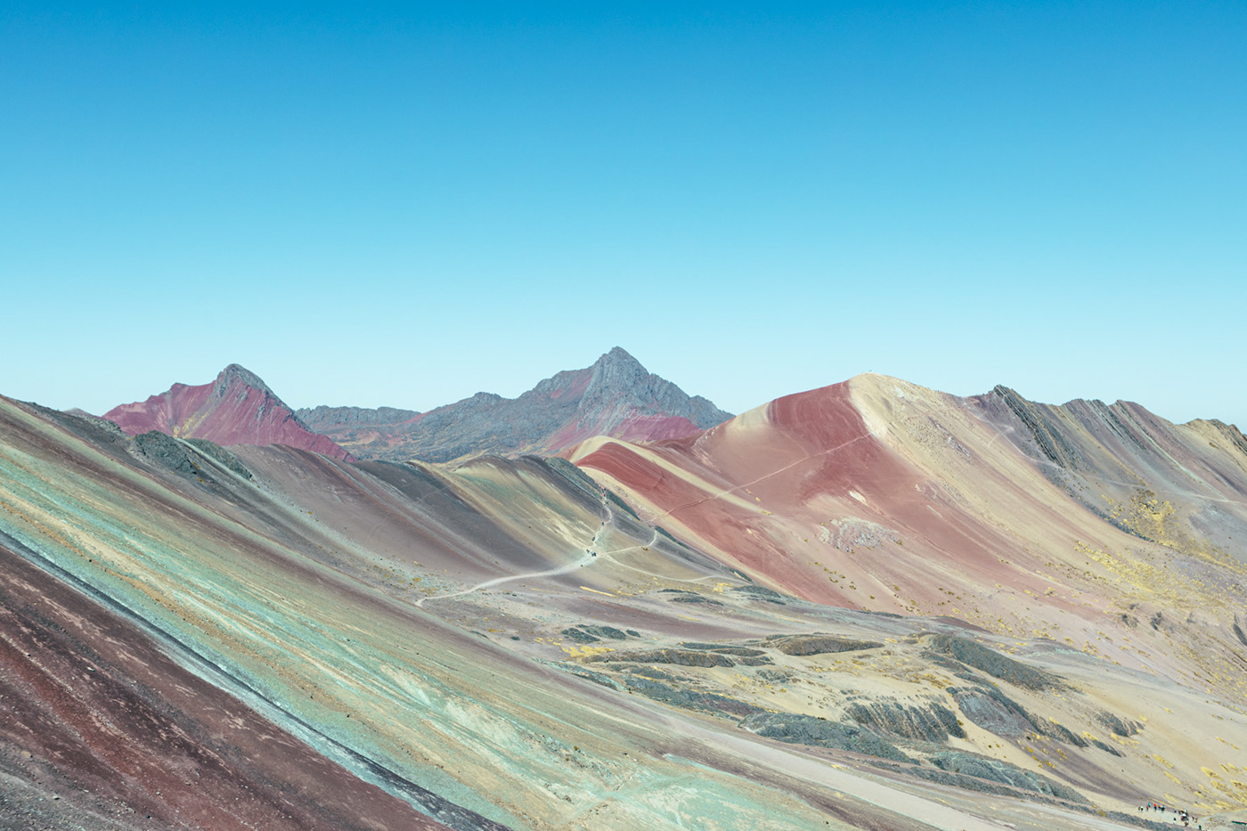 peru rainbow mountains colors landscapes desert alpaca Travel cusco surreal mineral