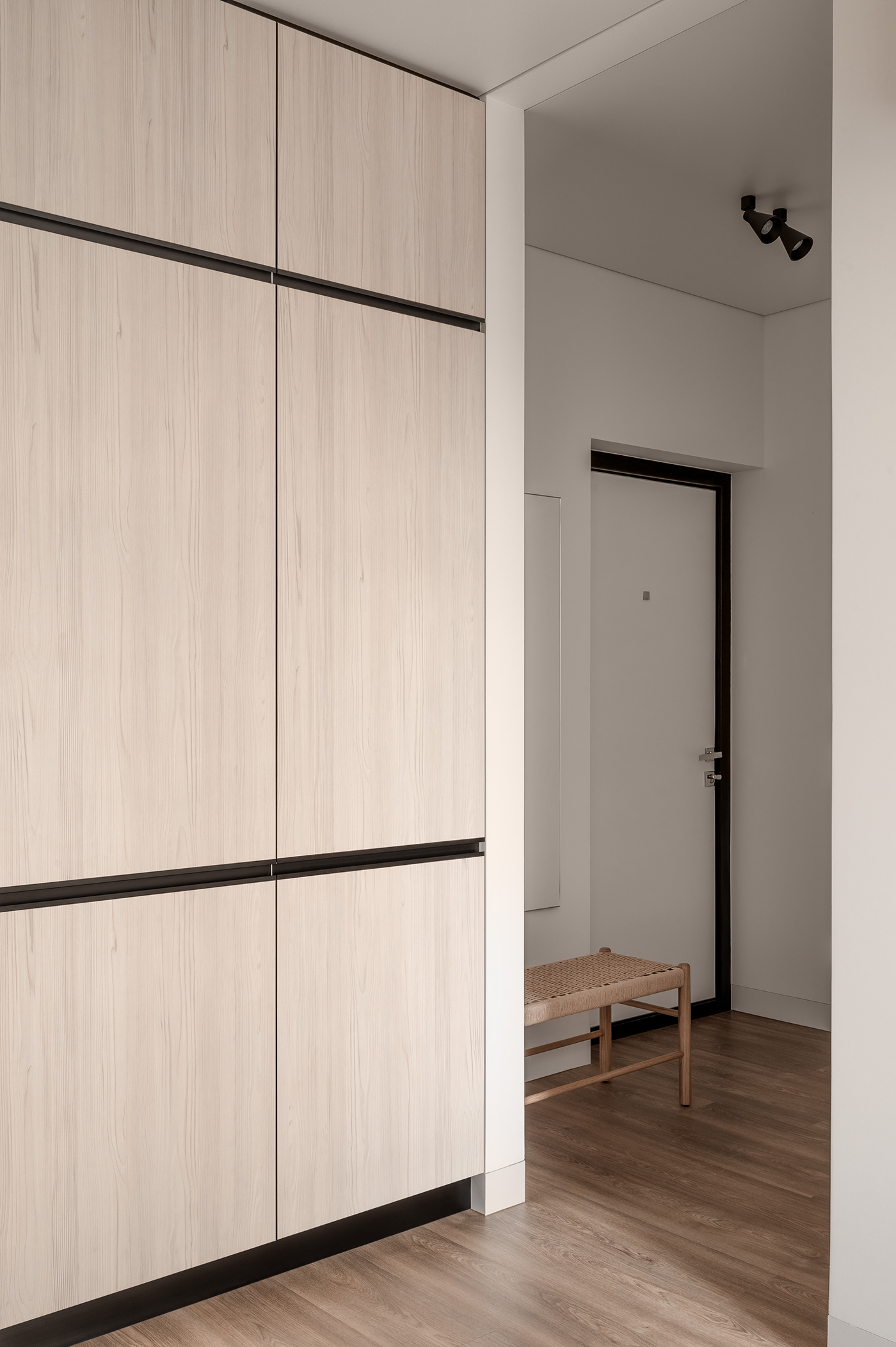 apartment flat furniture glassblowing interior design  kitchen light minimal White wood