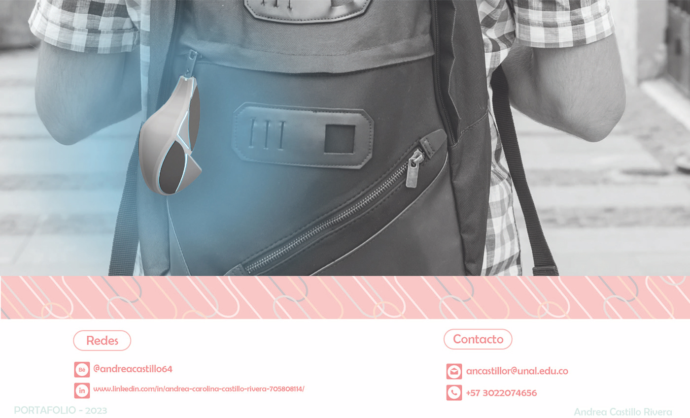 ux/ui bogota system Render visualization concept app weareable