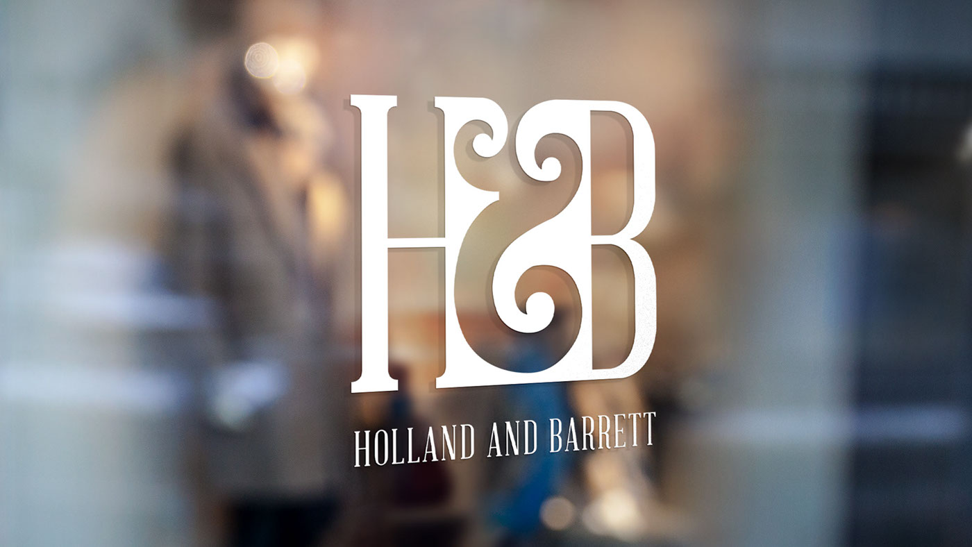 Holland and Barrett Rebrand Health Logo Design monogram