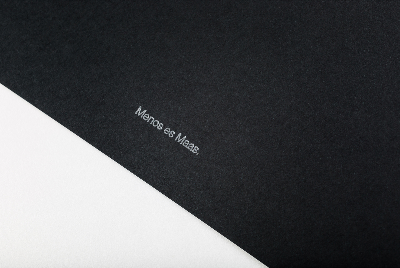 brand print blind paper studio identity black simplicity Stationery foil mailer