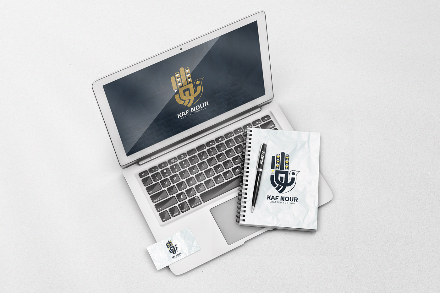 branding  egyptian gallery graphic design  handmade KAF logo online gallery oriantel  shop