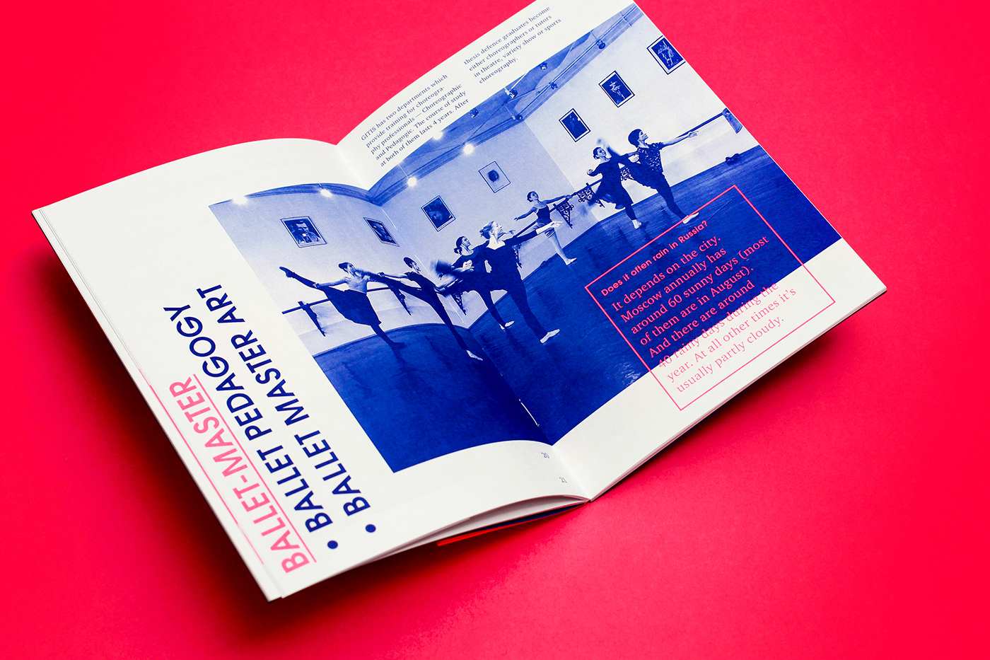 design graphic design  brochure Booklet GITIS Layout institute theater  Open Spine Binding neon