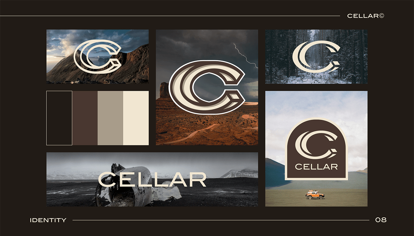 Cellar Logo Design logo branding  typography   brand identity TECHWEAR impossible visual identity Joachim Naas