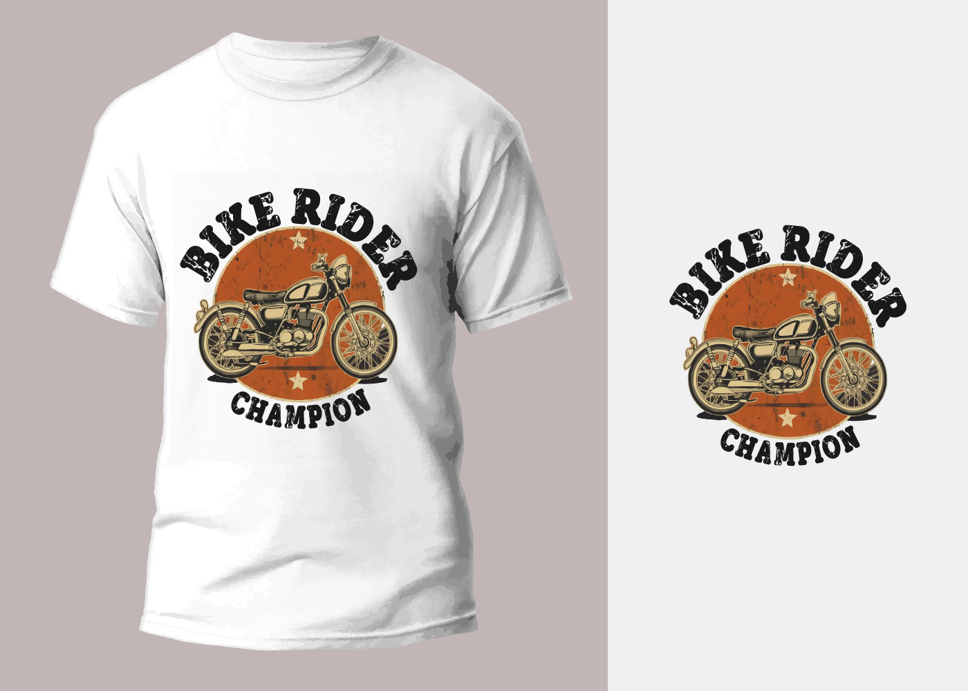 bike rider t-shirt design