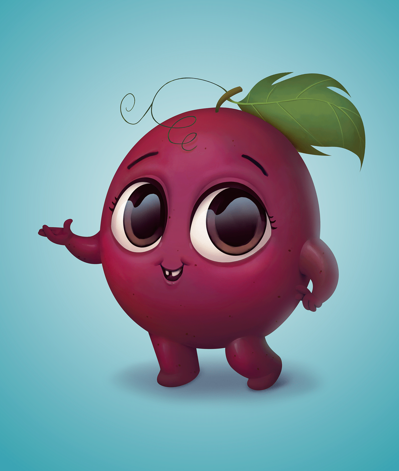 Character design  colorful concept art cute fruits Fun ILLUSTRATION  kid photoshop Playful