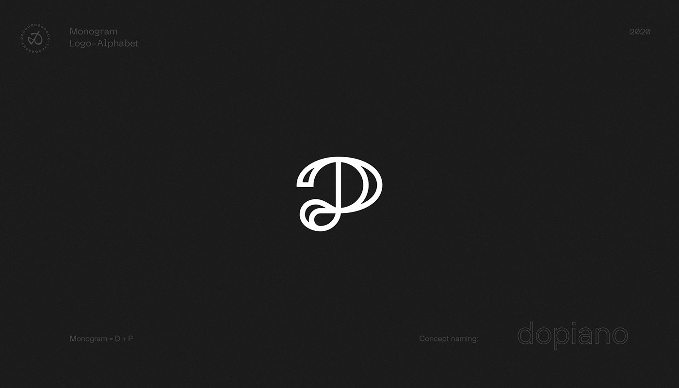 alphabet alphabet logos dook Logo Design monogram icon design  lettermark logos