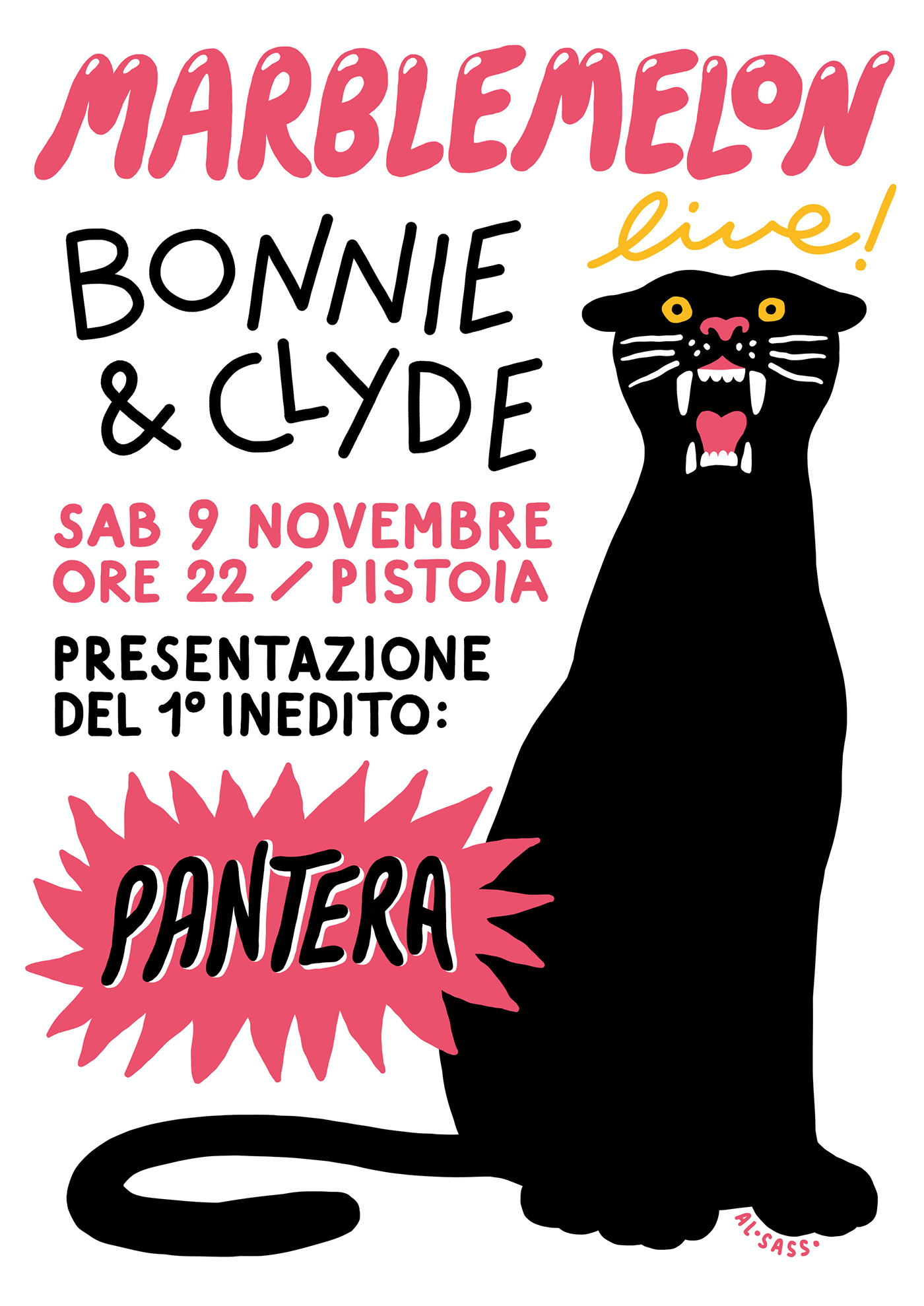 pantera panther jungle marblemelon alosasso alessandro sasso Funk 80s night club BONNIE & CLYDE