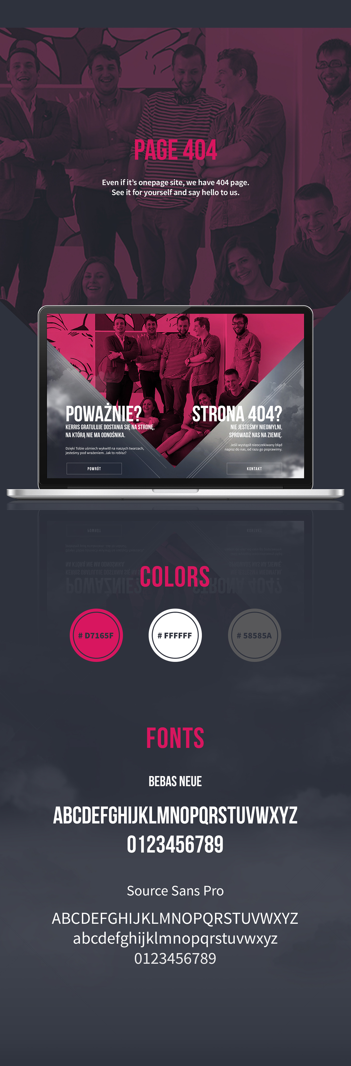 portfolio agency cloud magenta rwd Responsive onepage One page Layout paralax Web brand advertise