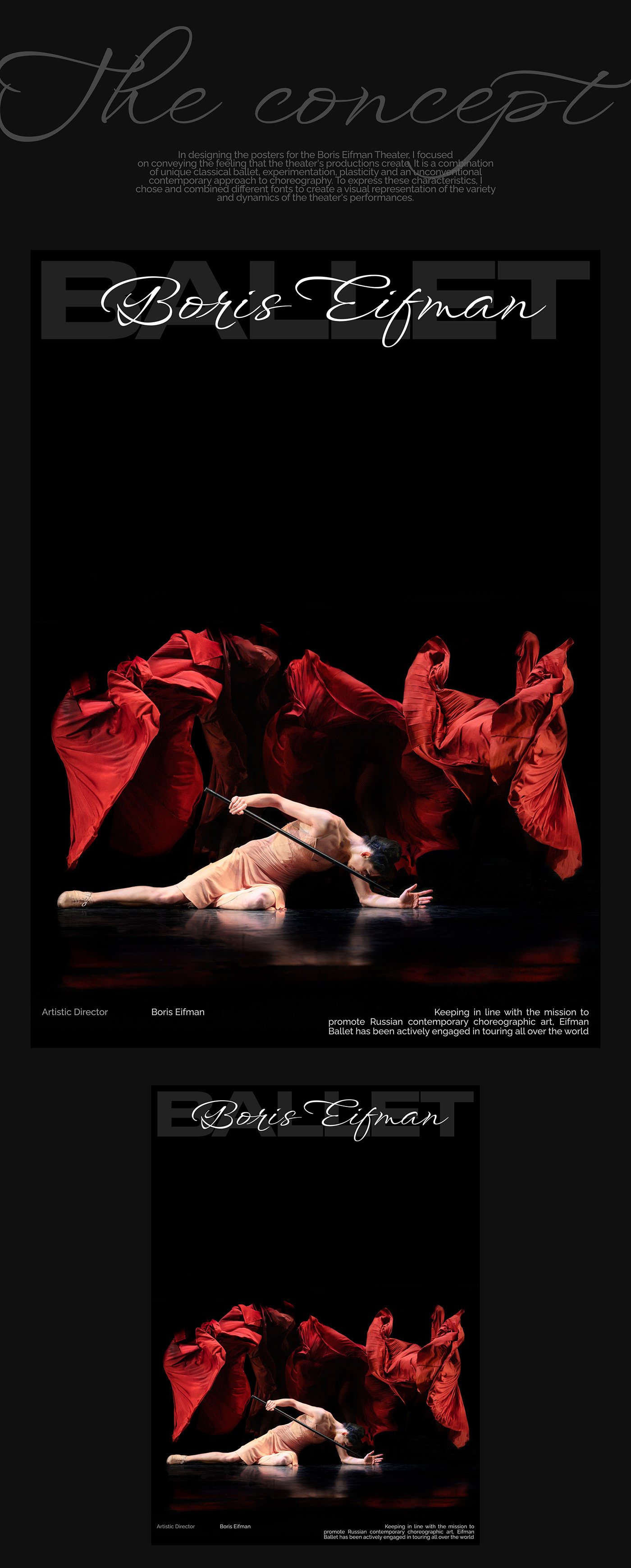 poster brand identity Graphic Designer design flyer ballet banner Poster Design