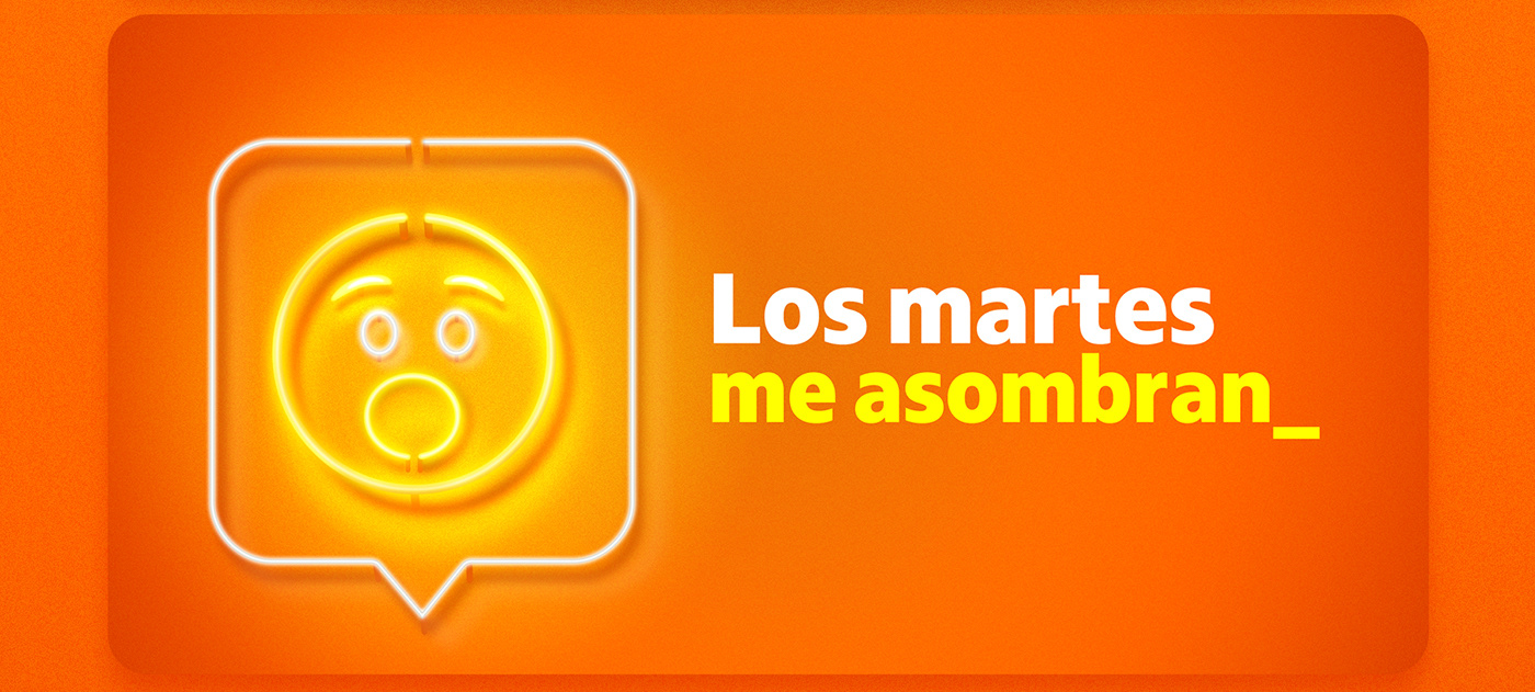 Itaú banca art direction  graphic design  neon week mailing Promotion bogota Emoji